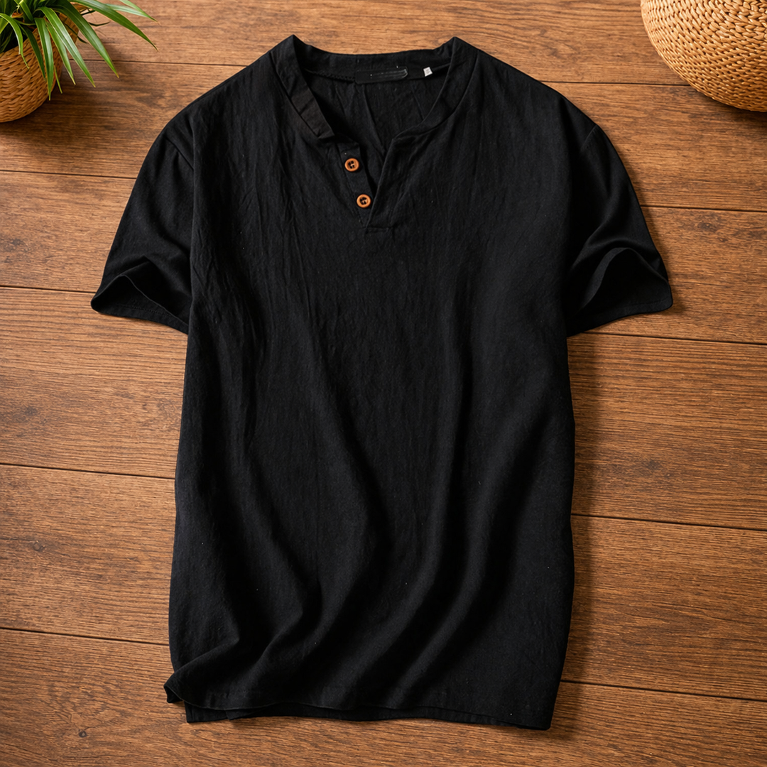 KAELOR SOFT HENLEY TEE