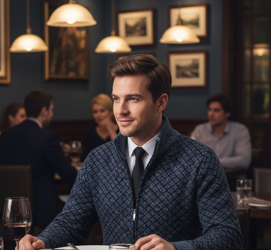 Ashton Waffle Cardigan