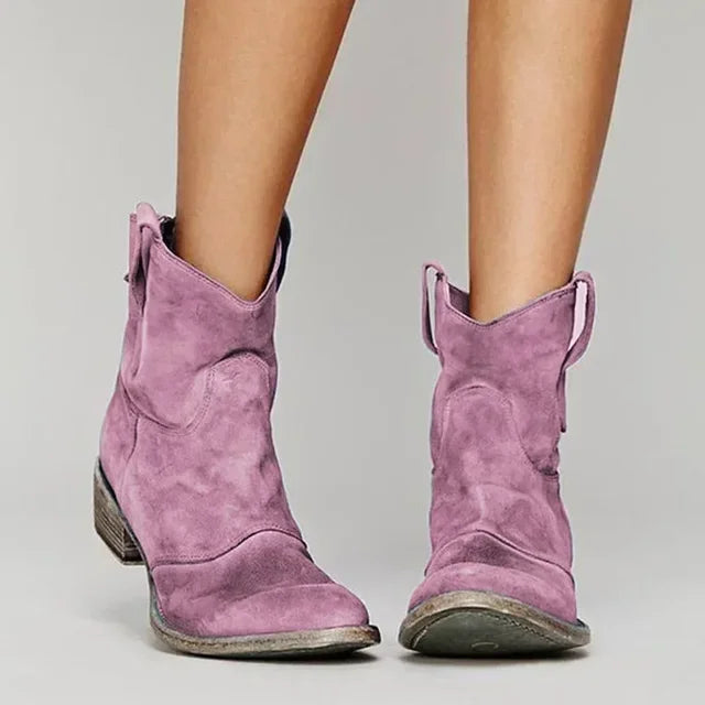 SAHARA WESTERN ANKLE BOOTS