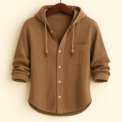 Corsini Hooded Cotton Shirt