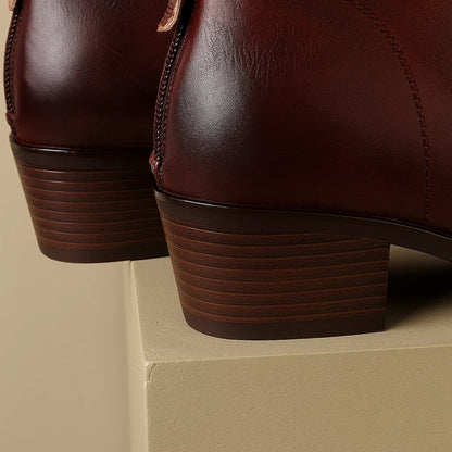 Rossella Elegant Leather Boots