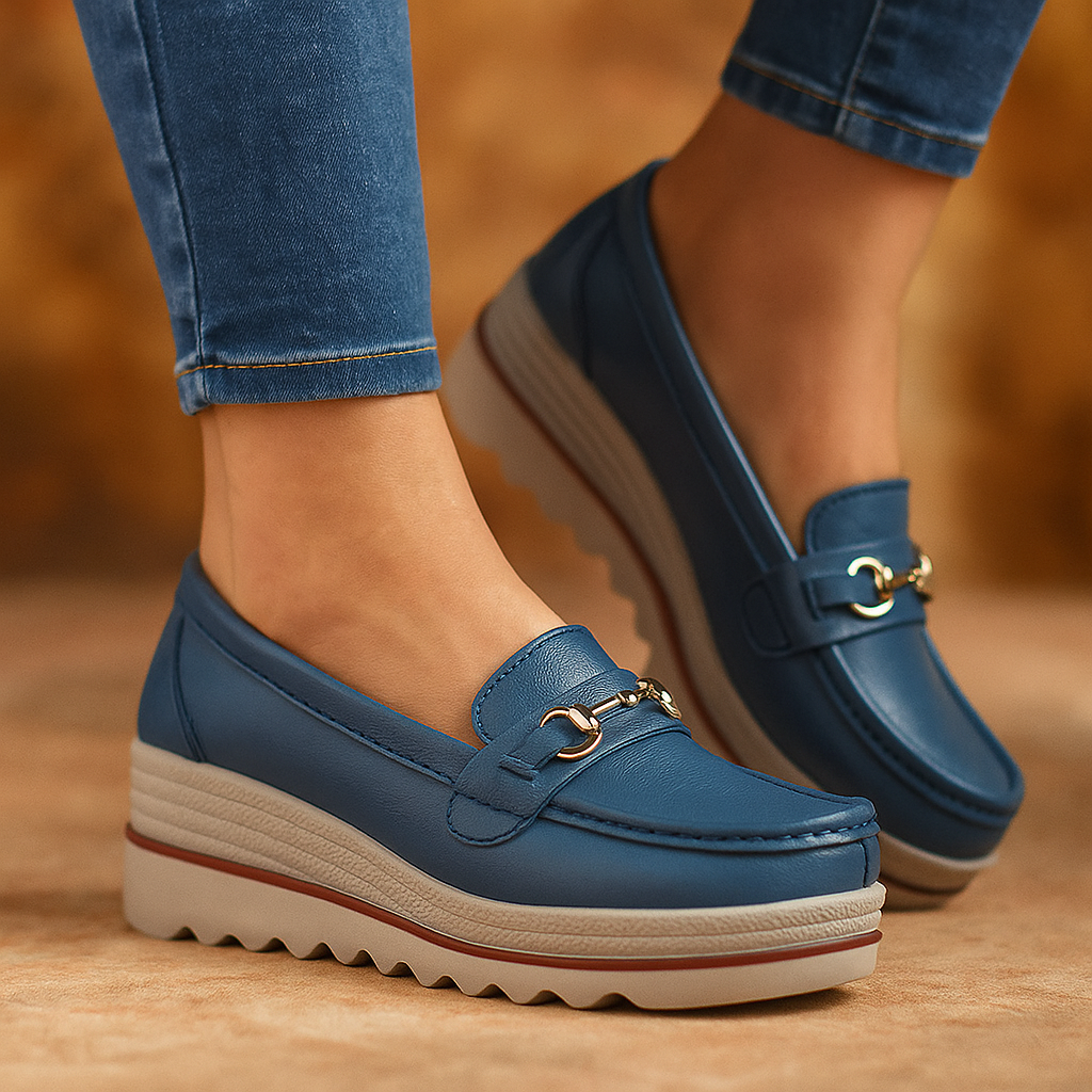 WalkEase Leather Loafers – Smooth Support Fit