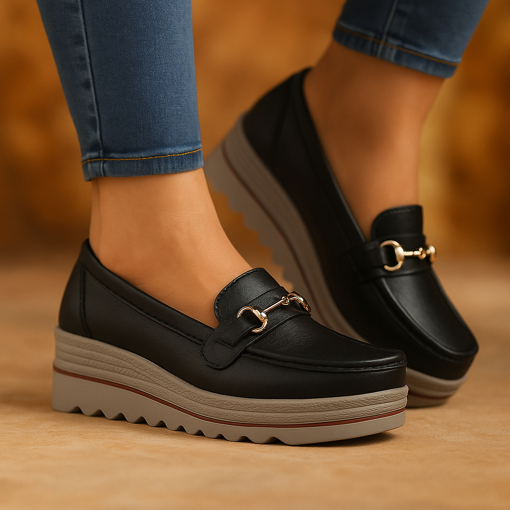 WalkEase Leather Loafers – Smooth Support Fit