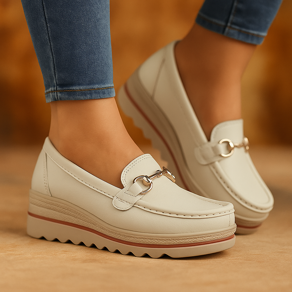 WalkEase Leather Loafers – Smooth Support Fit