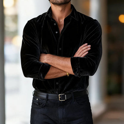 Valter Elegant Velvet Shirt