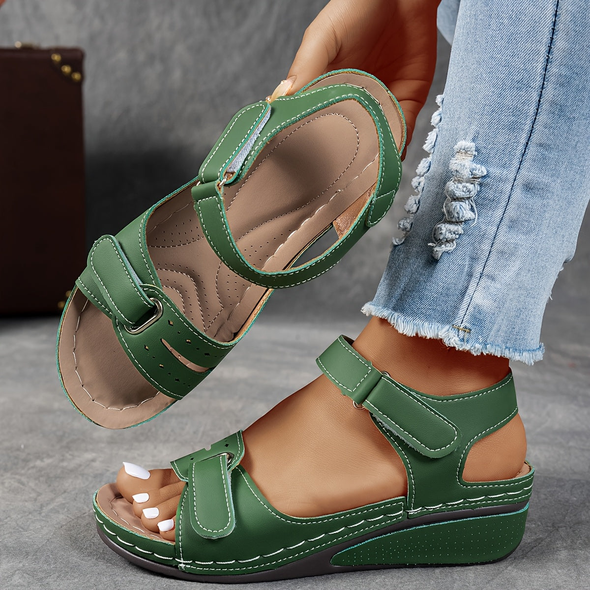 Cross-Strap Comfort Sandals