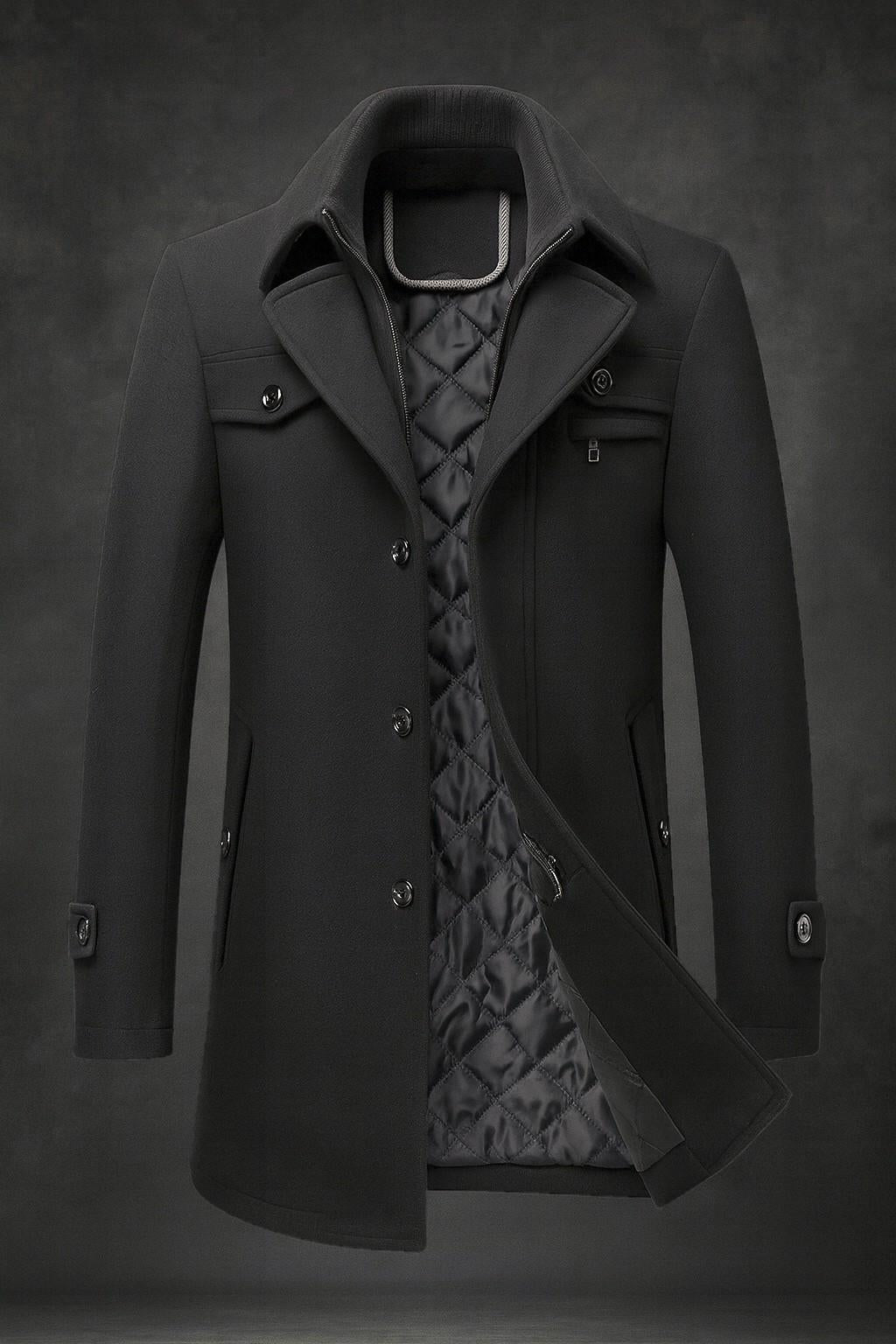 Serafino Elegant Wool Coat