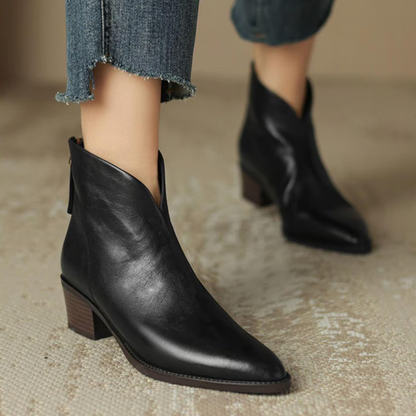 Valenza Premium Low-Heel Ankle Boots