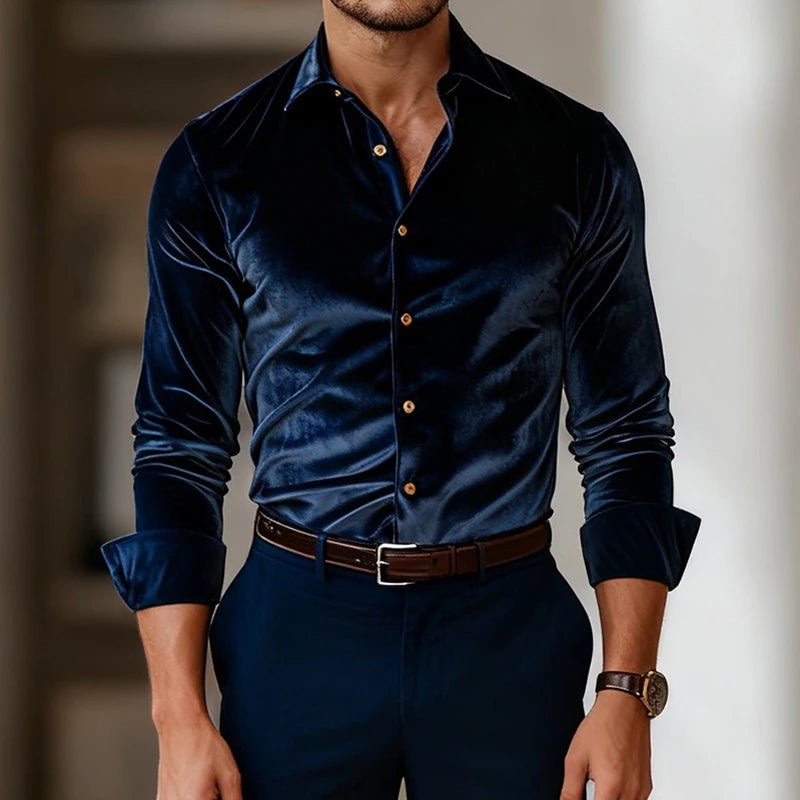 Valter Elegant Velvet Shirt