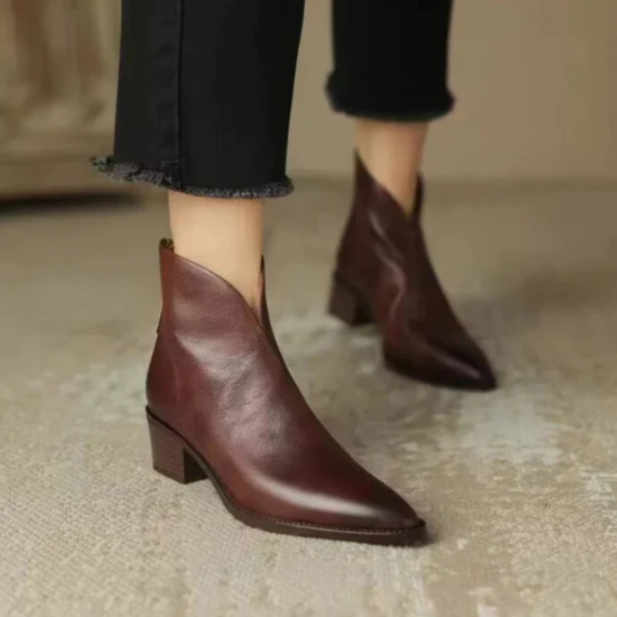 Valenza Premium Low-Heel Ankle Boots