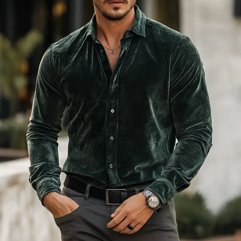 Valter Elegant Velvet Shirt
