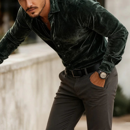 Valter Elegant Velvet Shirt