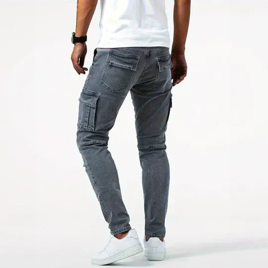 MetroFlex Cargo Denim Jeans – Relaxed Utility Fit