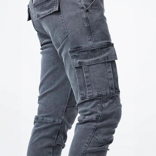 MetroFlex Cargo Denim Jeans – Relaxed Utility Fit