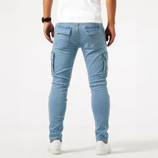 MetroFlex Cargo Denim Jeans – Relaxed Utility Fit