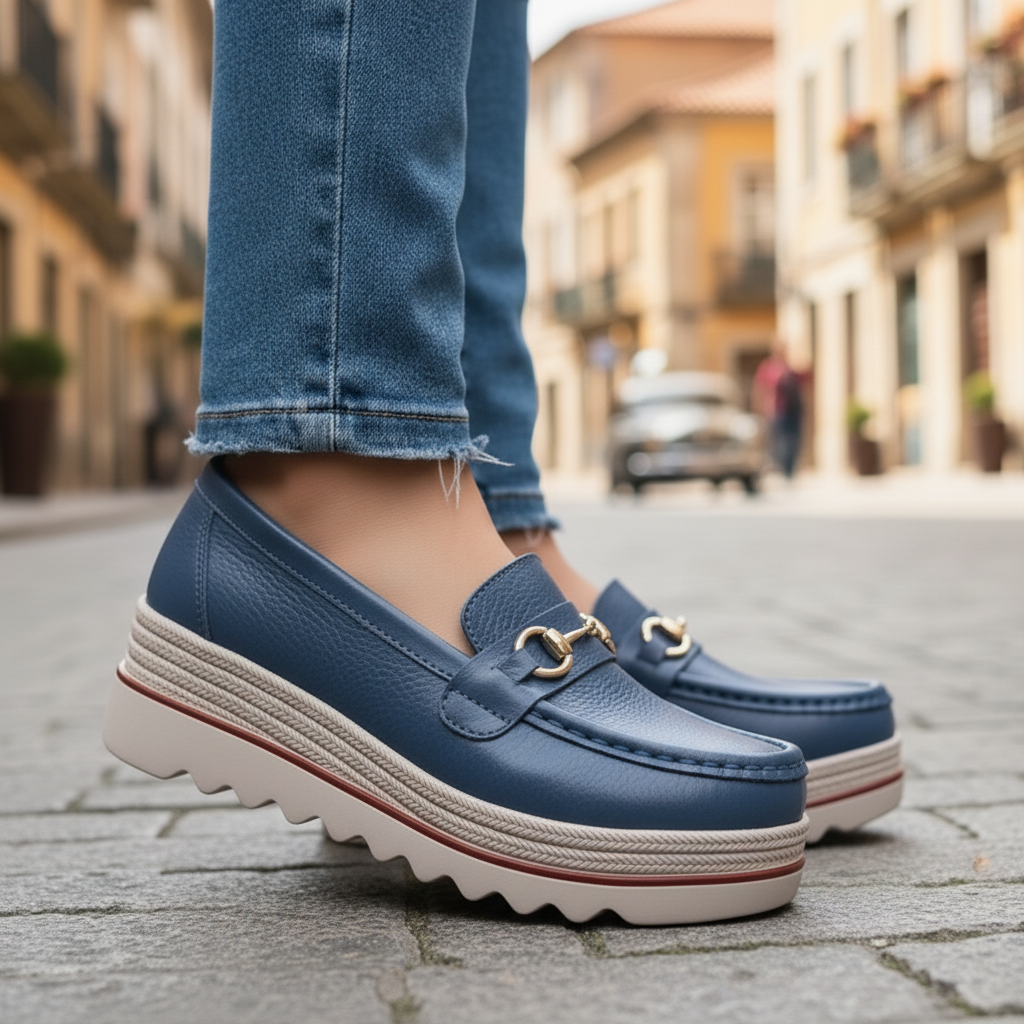 WalkEase Leather Loafers – Smooth Support Fit