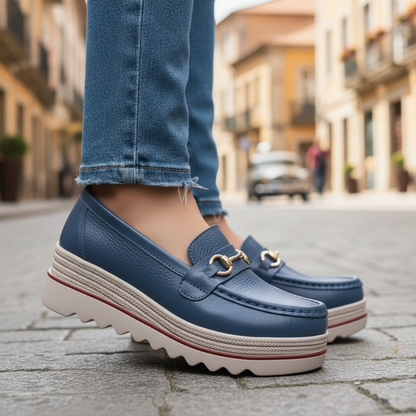 WalkEase Leather Loafers – Smooth Support Fit