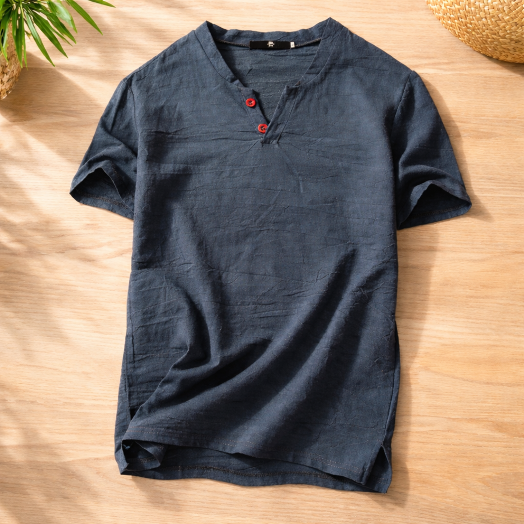 KAELOR SOFT HENLEY TEE