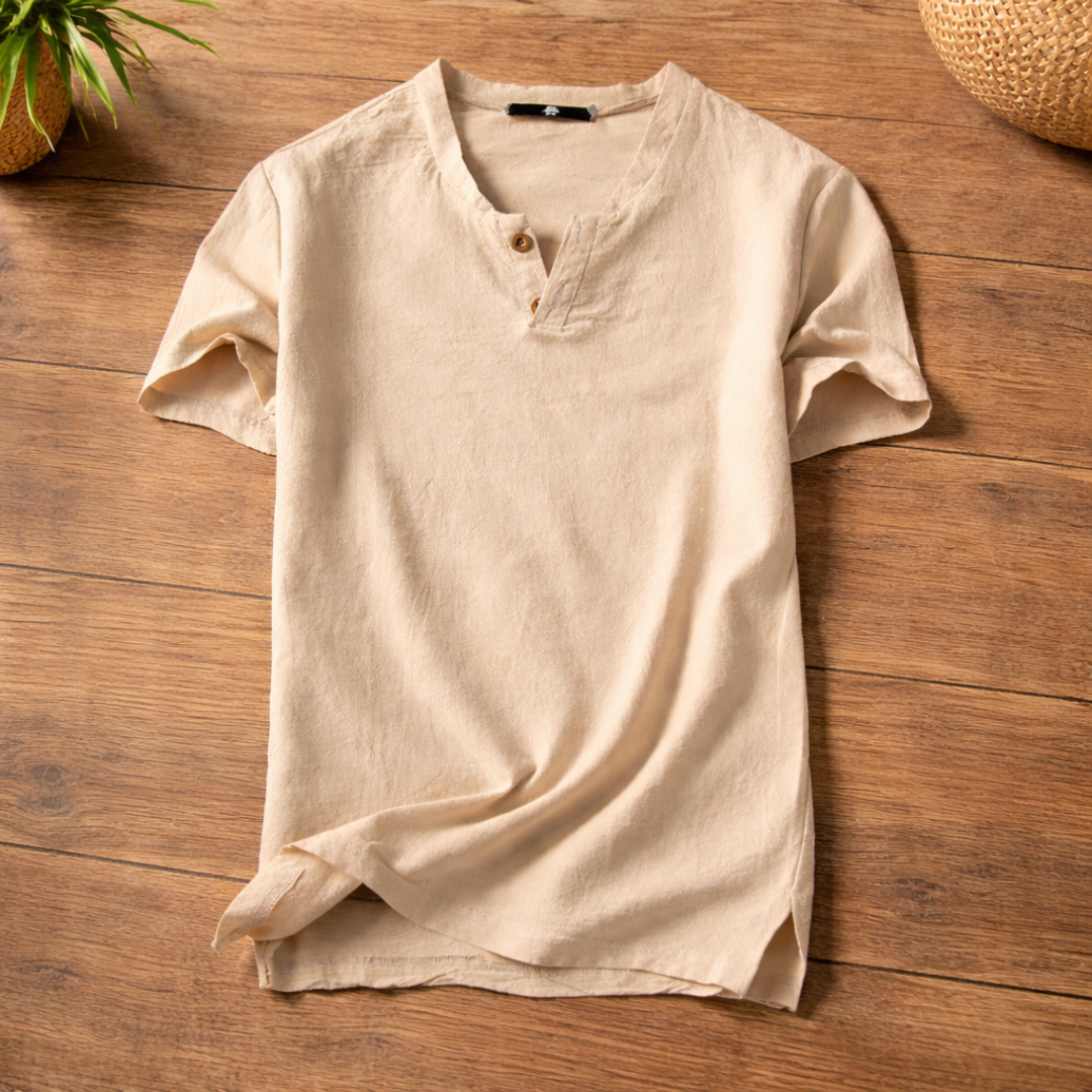 KAELOR SOFT HENLEY TEE