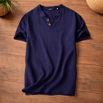 KAELOR SOFT HENLEY TEE
