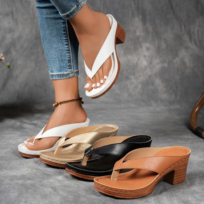 SOLENNE SOFT-CUSHION SANDALS