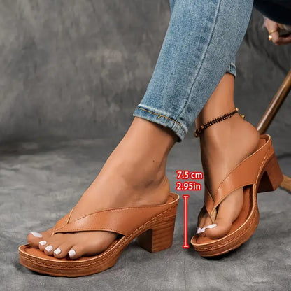 SOLENNE SOFT-CUSHION SANDALS
