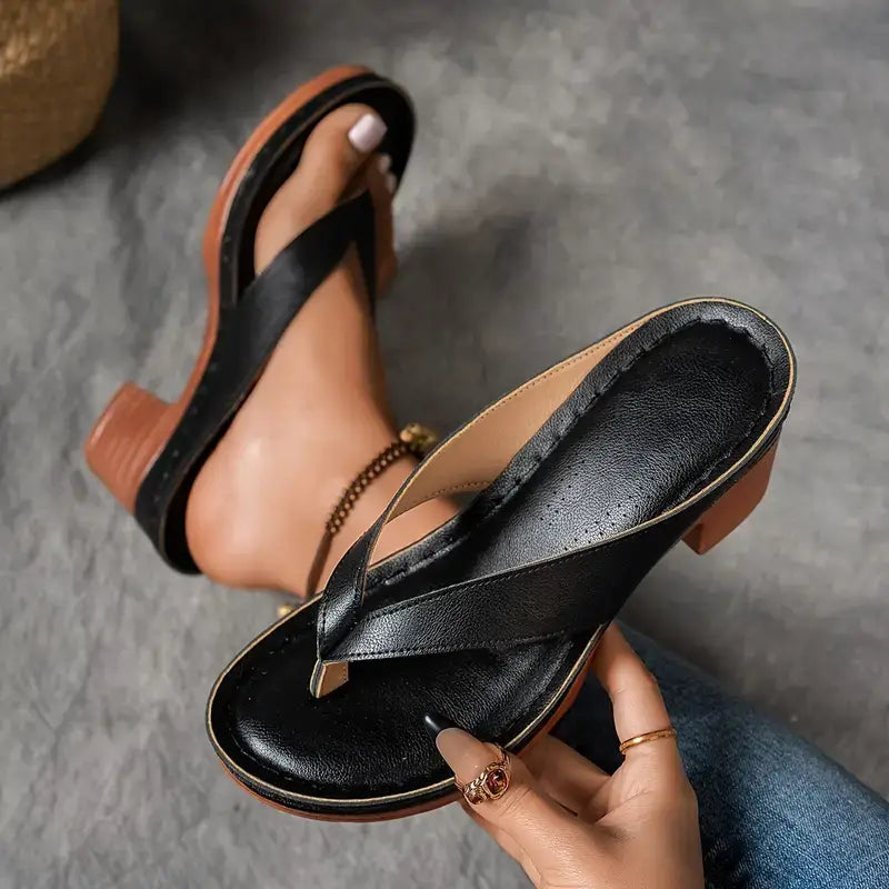 SOLENNE SOFT-CUSHION SANDALS