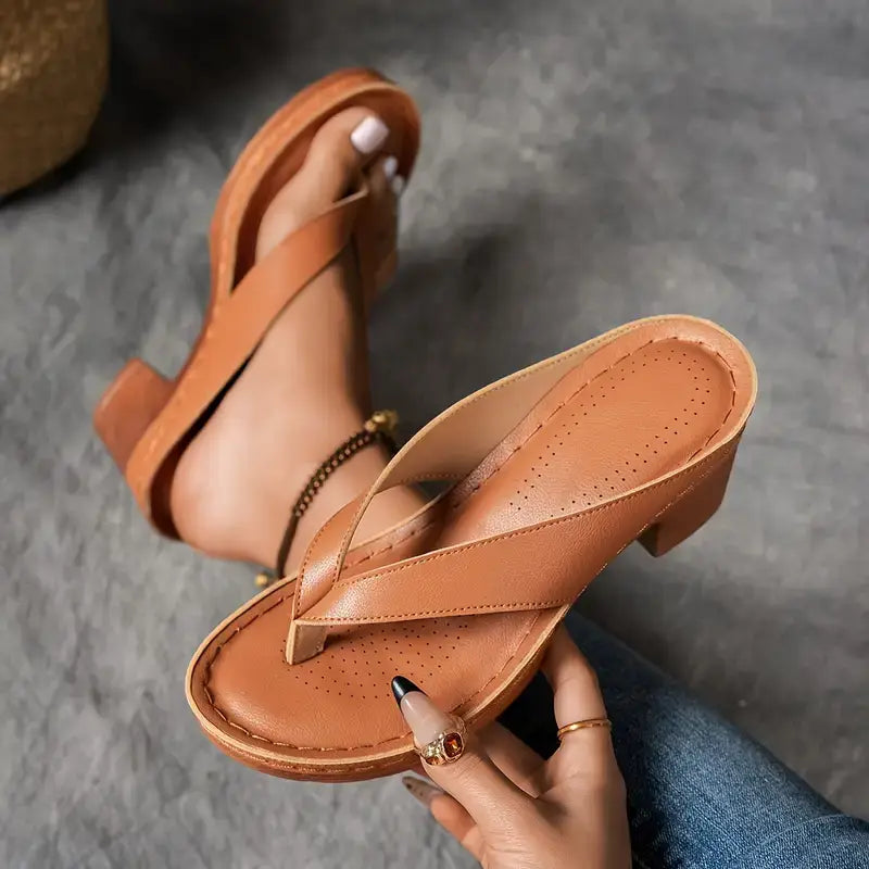 SOLENNE SOFT-CUSHION SANDALS