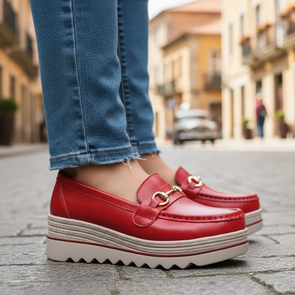 WalkEase Leather Loafers – Smooth Support Fit