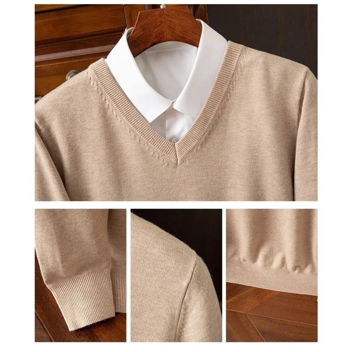 Montaro Cashmere V-Neck Pullover