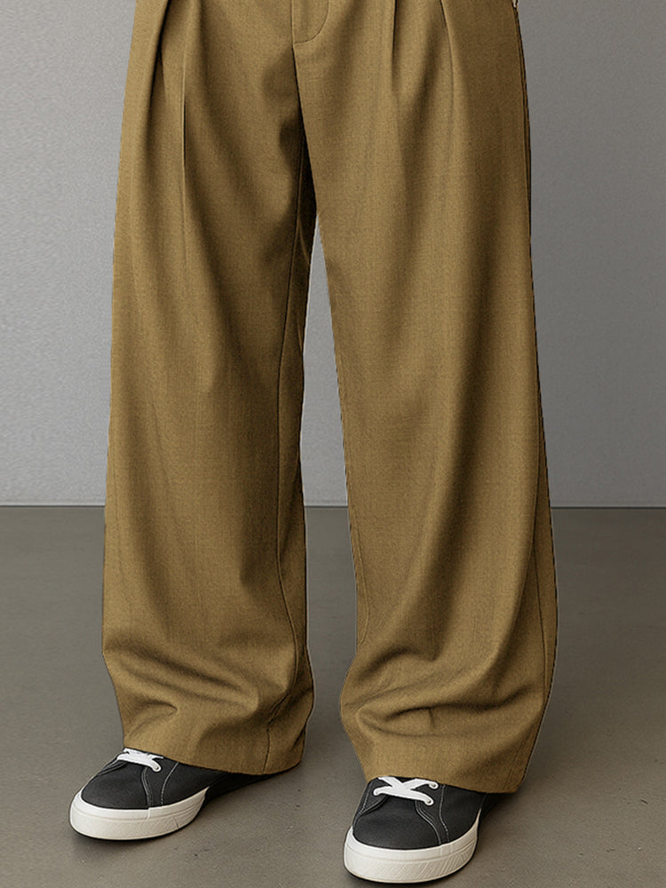 MonoEdge Straight Pants – Minimal Contrast Style