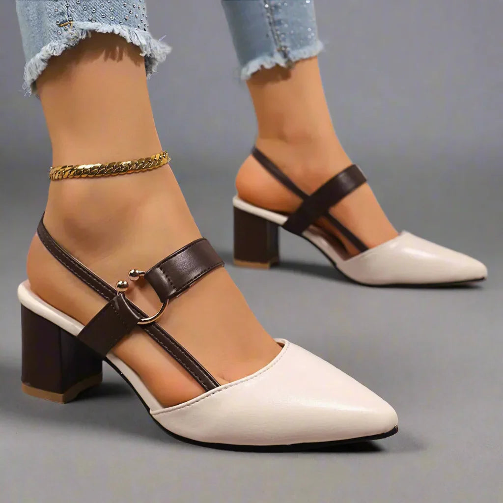 Viola Leather Heels