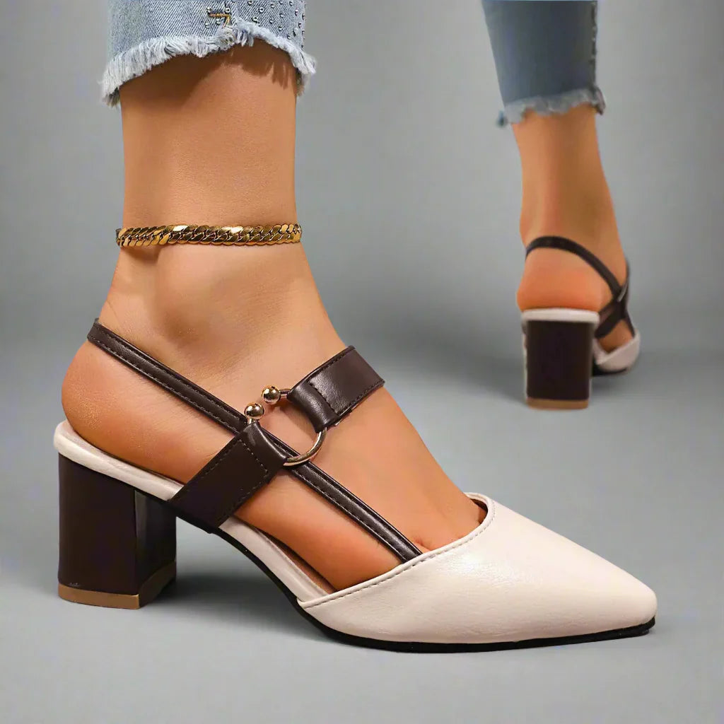 Viola Leather Heels