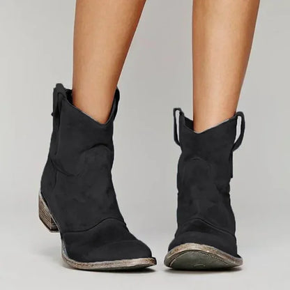SAHARA WESTERN ANKLE BOOTS