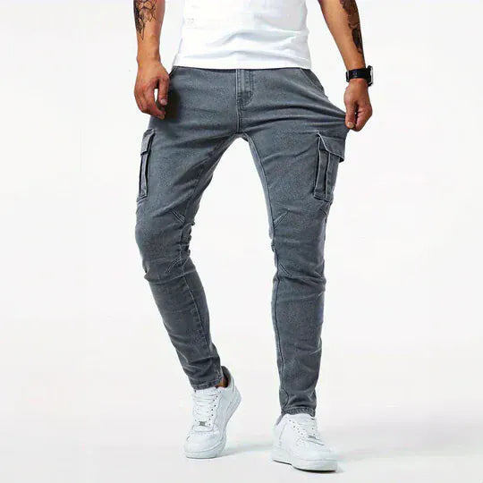 MetroFlex Cargo Denim Jeans – Relaxed Utility Fit