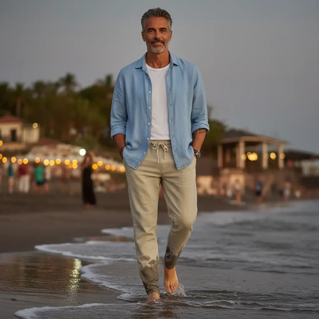 Capri Relaxed Linen Pants