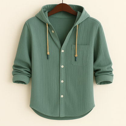 Corsini Hooded Cotton Shirt