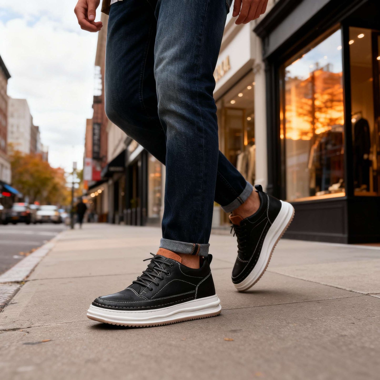 Orvyn Urban Leather Sneakers