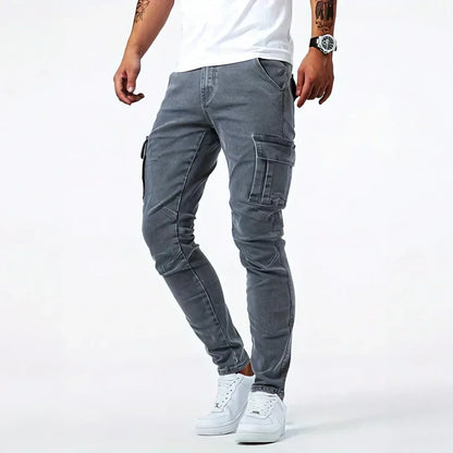 MetroFlex Cargo Denim Jeans – Relaxed Utility Fit