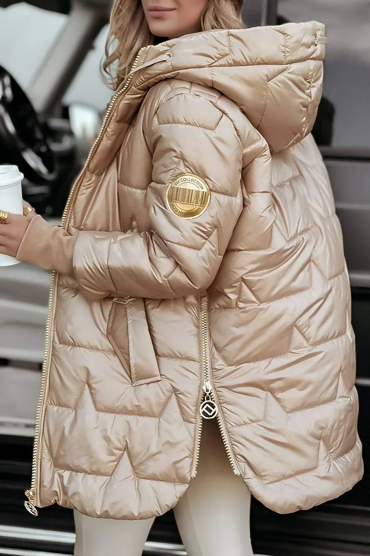 Aurora Hooded Quilt Coat