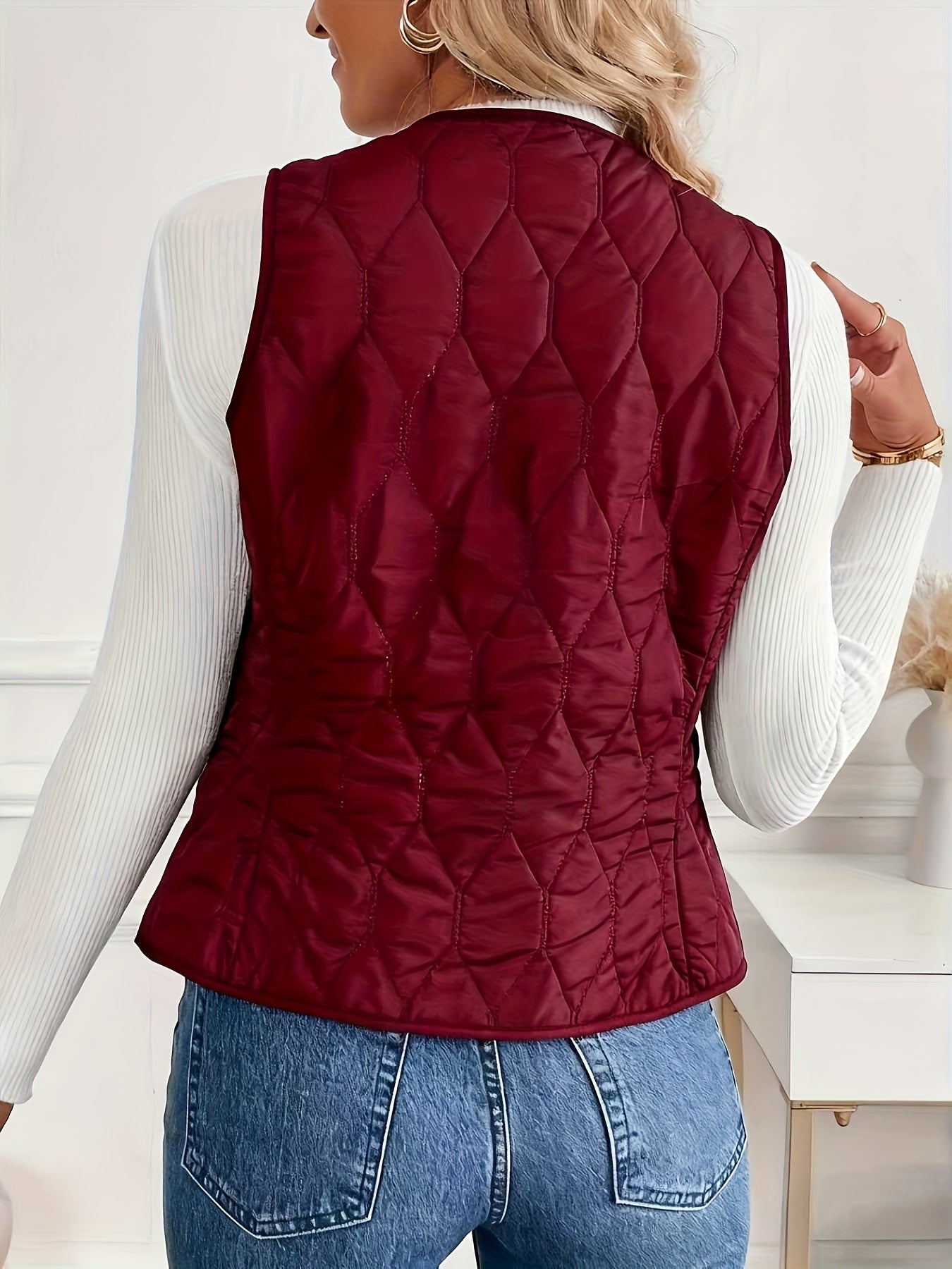 Valea Quilted Bomber Vest
