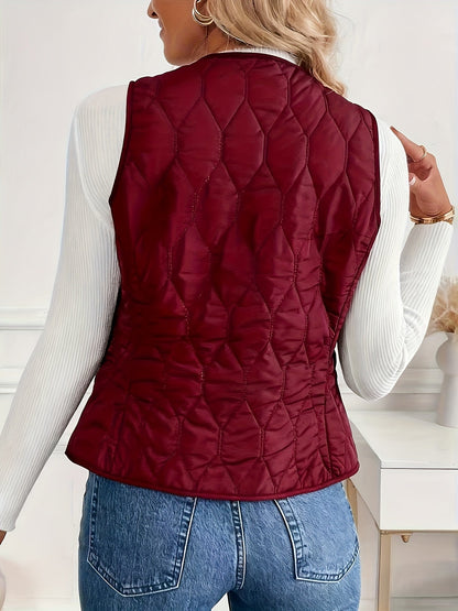Valea Quilted Bomber Vest